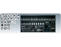 [8181301]  KS-Tools (Германия) Набор головок 1/4" с аксессуарами