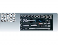 [8181303]  KS-Tools (Германия) Набор головок 1/2" с аксессуарами