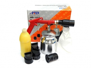 Пескоструйный пистолет с пылесборником + насадки "H-D" Luxi HD-1052